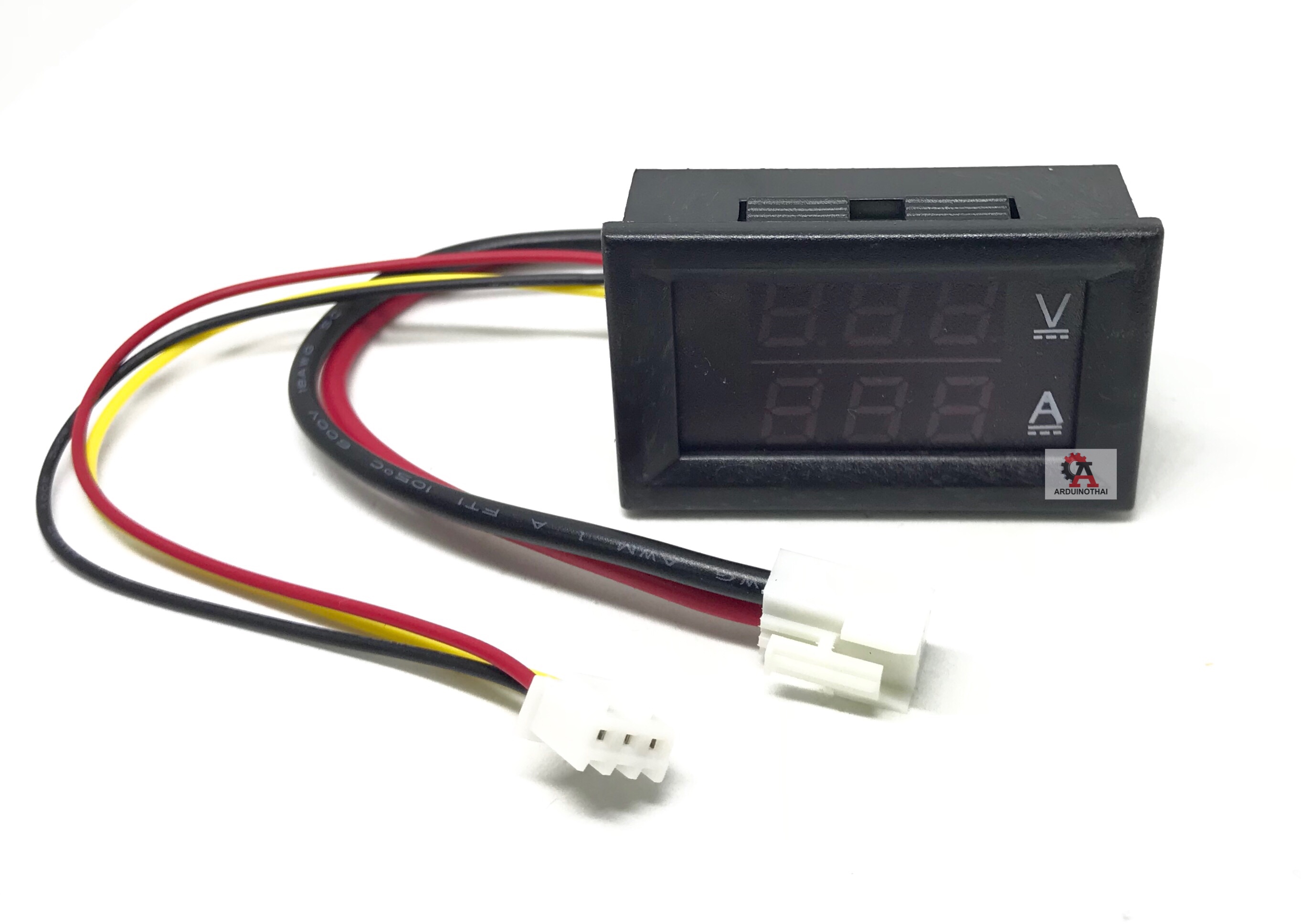 โมดูลวัดแรงดันและกระแส 0-100V/0-10A Digital Voltage/Current Meter DC0-100V 10A LED DC Dual Display สต็อกไทยส่งไว