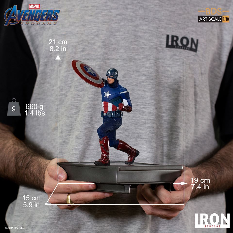 Iron Studios BDS Art Scale 1/10 Avengers: Endgame - Captain America 2012 (16F)