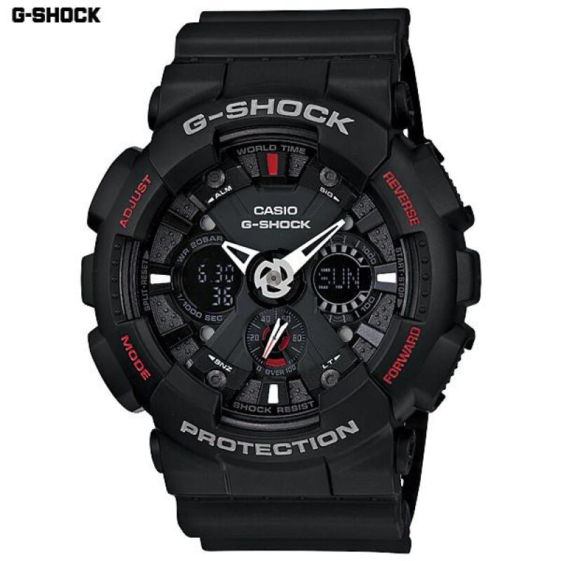 นาฬิกา Casio G-Shock นาฬิกาข้อมือผู้ชาย สายเรซิ่น รุ่น GA-120 GA-120-1A (CMG) Casio G-Shock