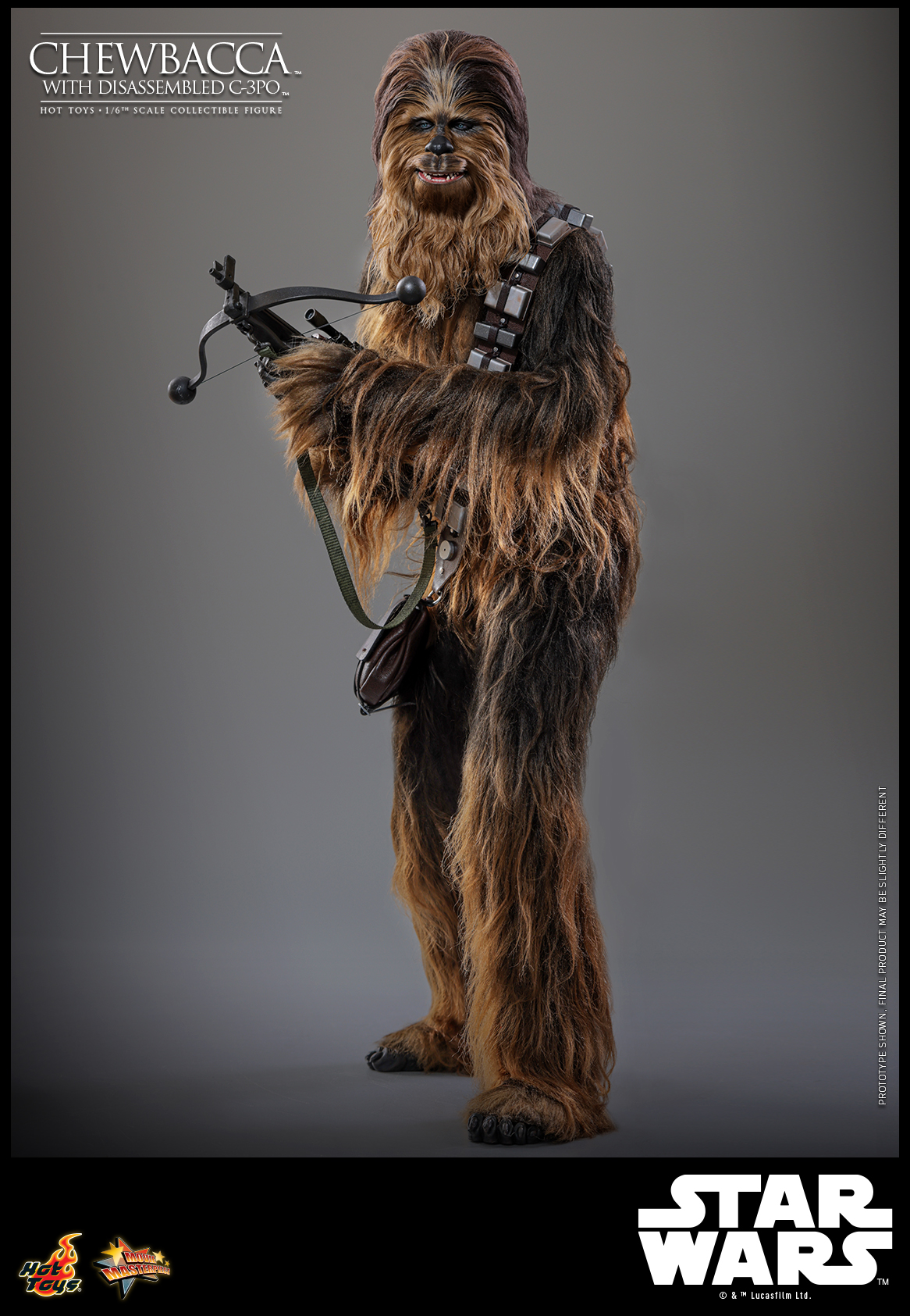 Hot Toys MMS766 Star Wars Episode V: The Empire Strikes Back - Chewbacca with Disassembled C-3PO