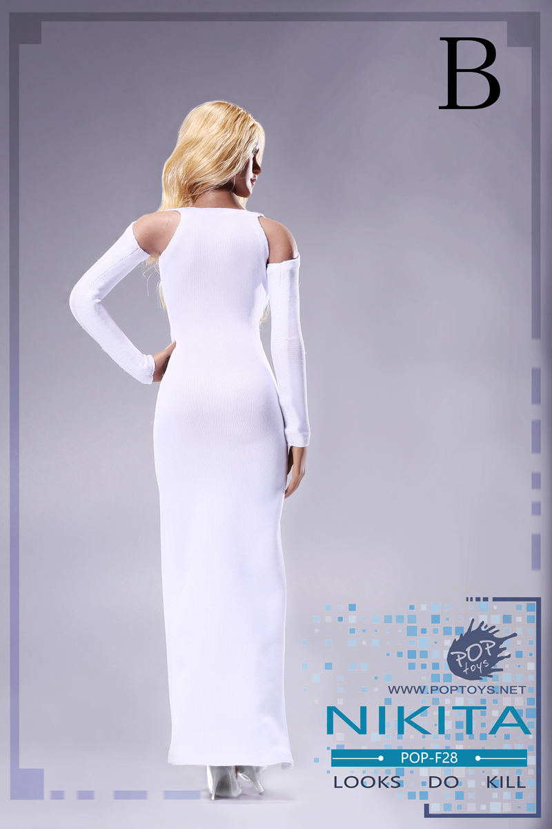 POPTOYS F28A, B, C NIKITA bare-shouldered evening dress suit