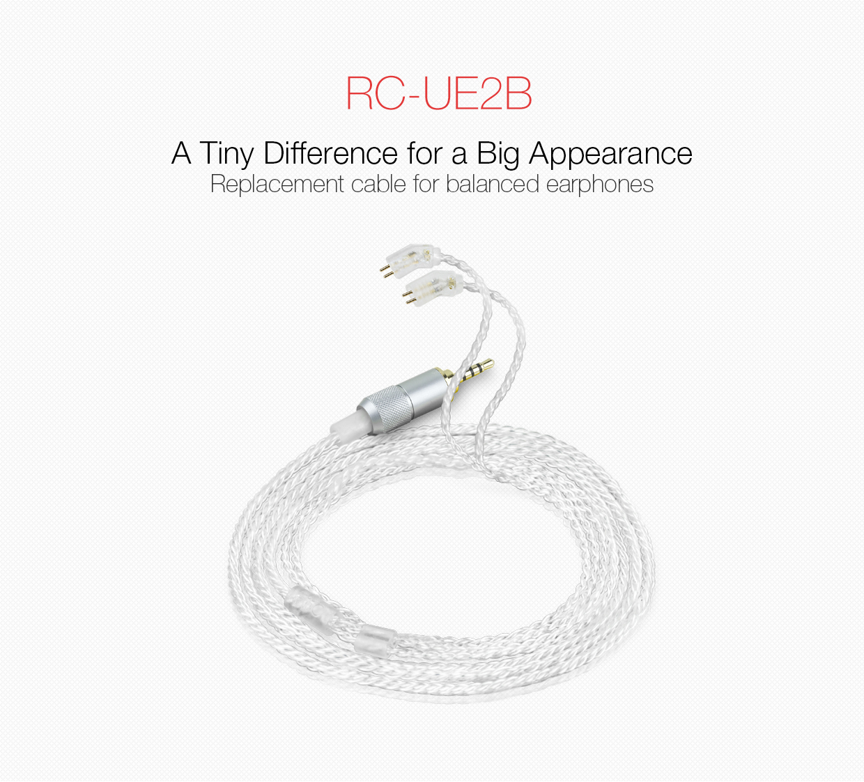 ขาย FiiO RC-UE2B สายเปลี่ยนหูฟังขั้ว 2pin สำหรับ Ultimate Ears หรือ2pinอื่นๆ แบบ Balanced