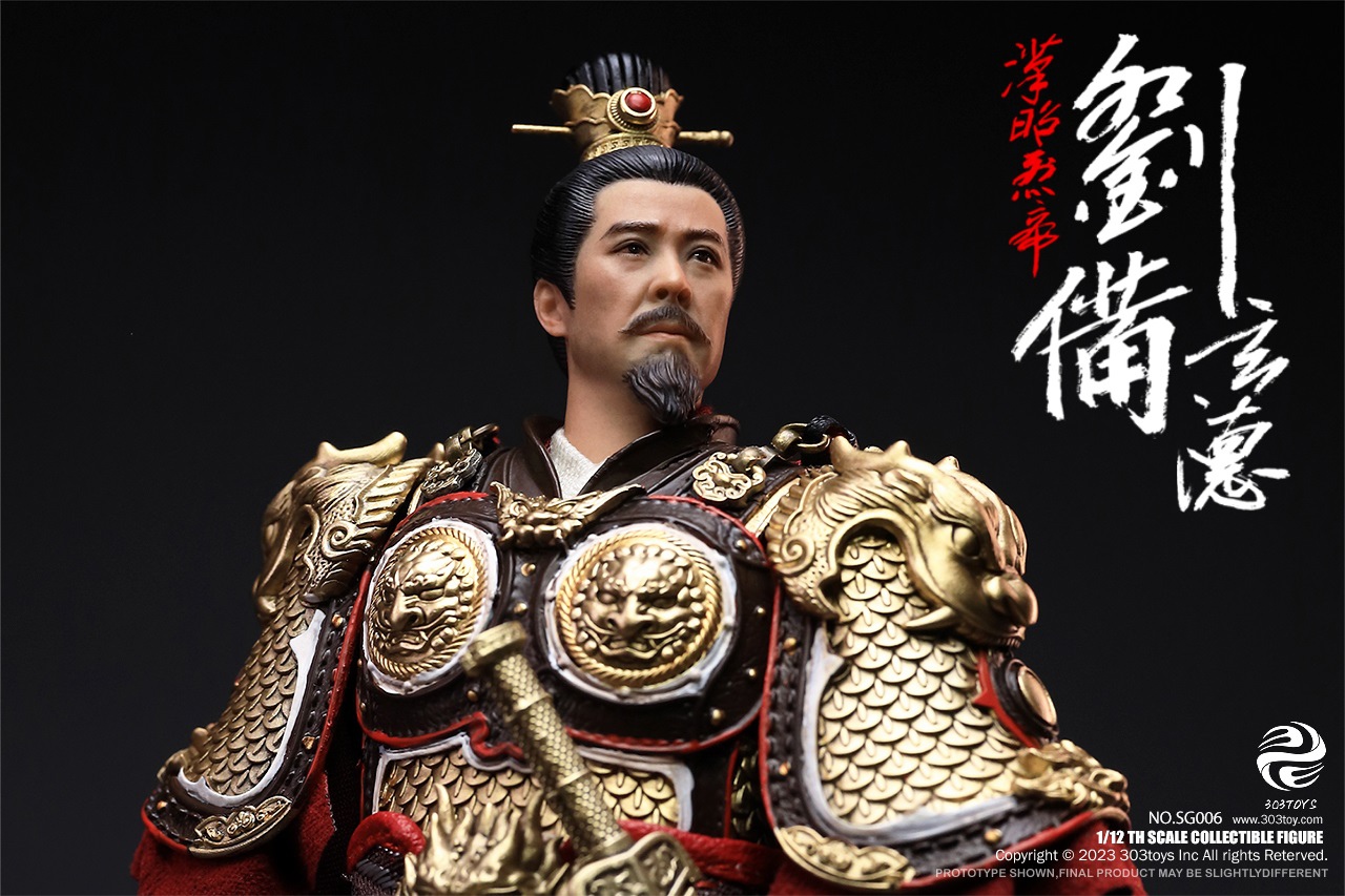 303TOYS SG006-B 1/12 THREE KINGDOMS ON PLAM - LIU BEI, XUANDE (DELUXE BATTLE FIELD VERSION)