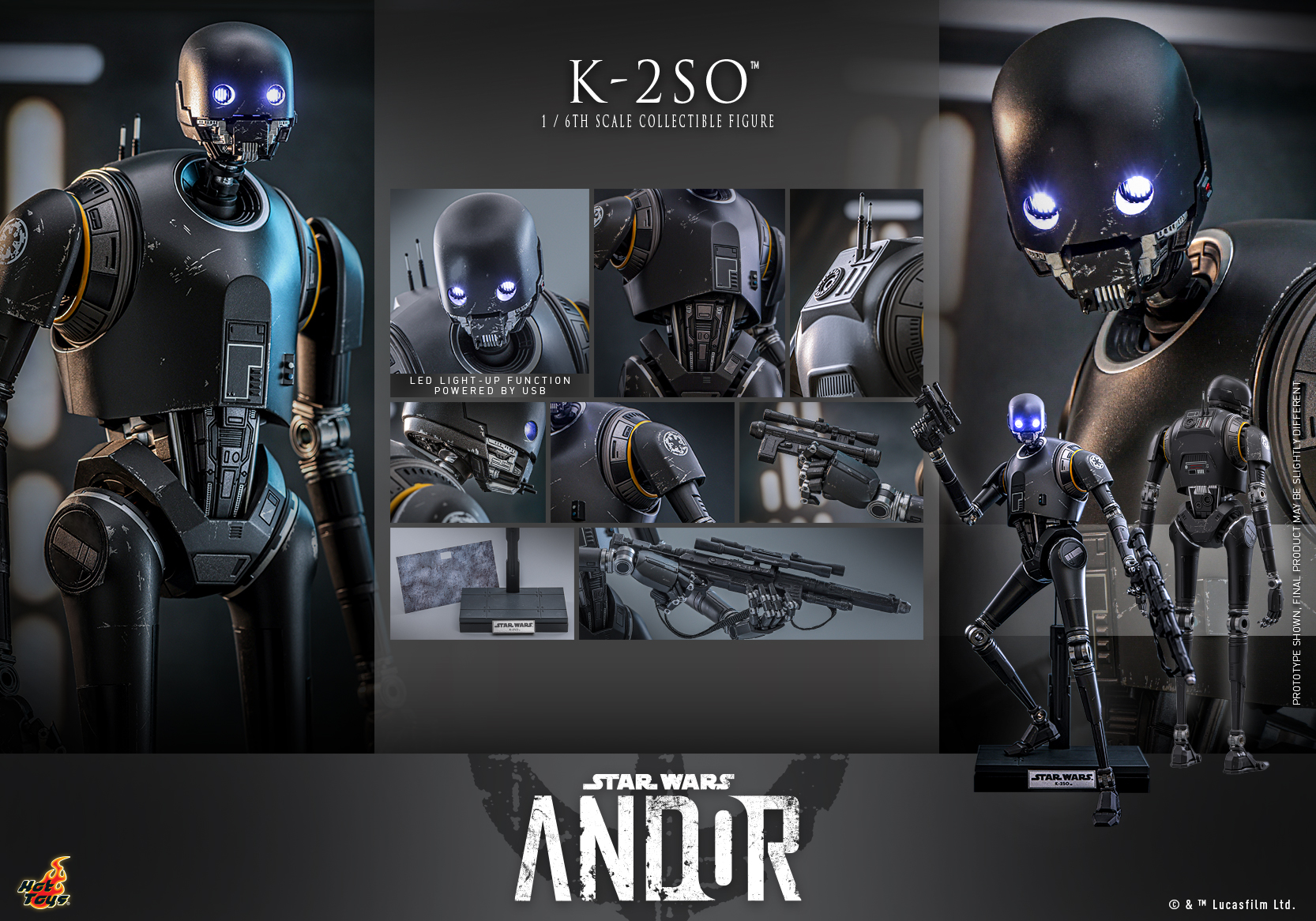 Hot Toys TMS156 Star Wars: Andor - K-2SO