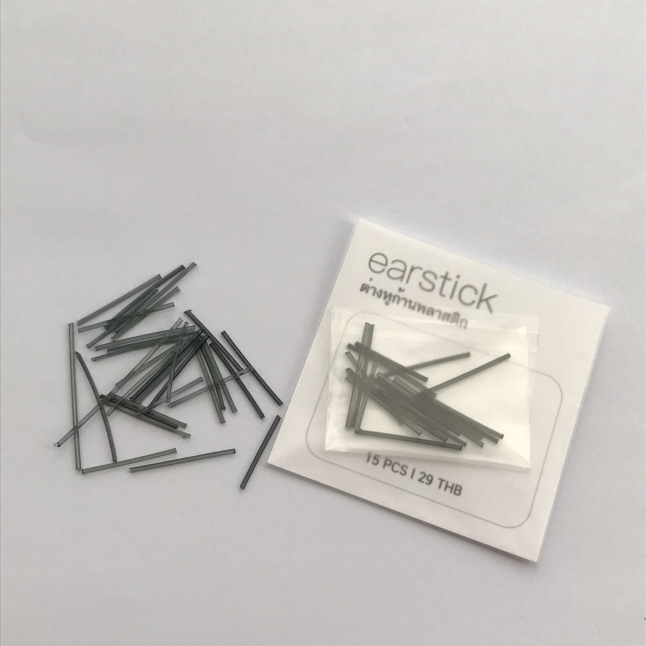 ก้านพลาสติก แบบสีใส/สีดำ/สีสันรวม ป้องกันรูหูตัน เพื่อไม่ให้โดดเด่น ใส่ทำงาน ใส่ไปโรงเรียนได้_OP000