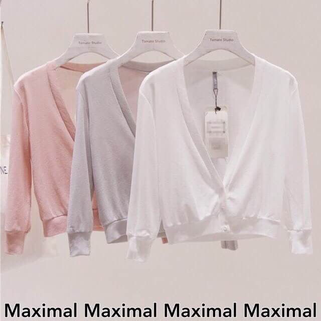 Recommended!!ใหม่ล่าสุด เสื้อคลุมคาดิแกนแขนจั้ม เนื้อผ้าบางยืดหยุ่นสวมใส่สบายในการตัดเย็บพิเศษอย่างดี