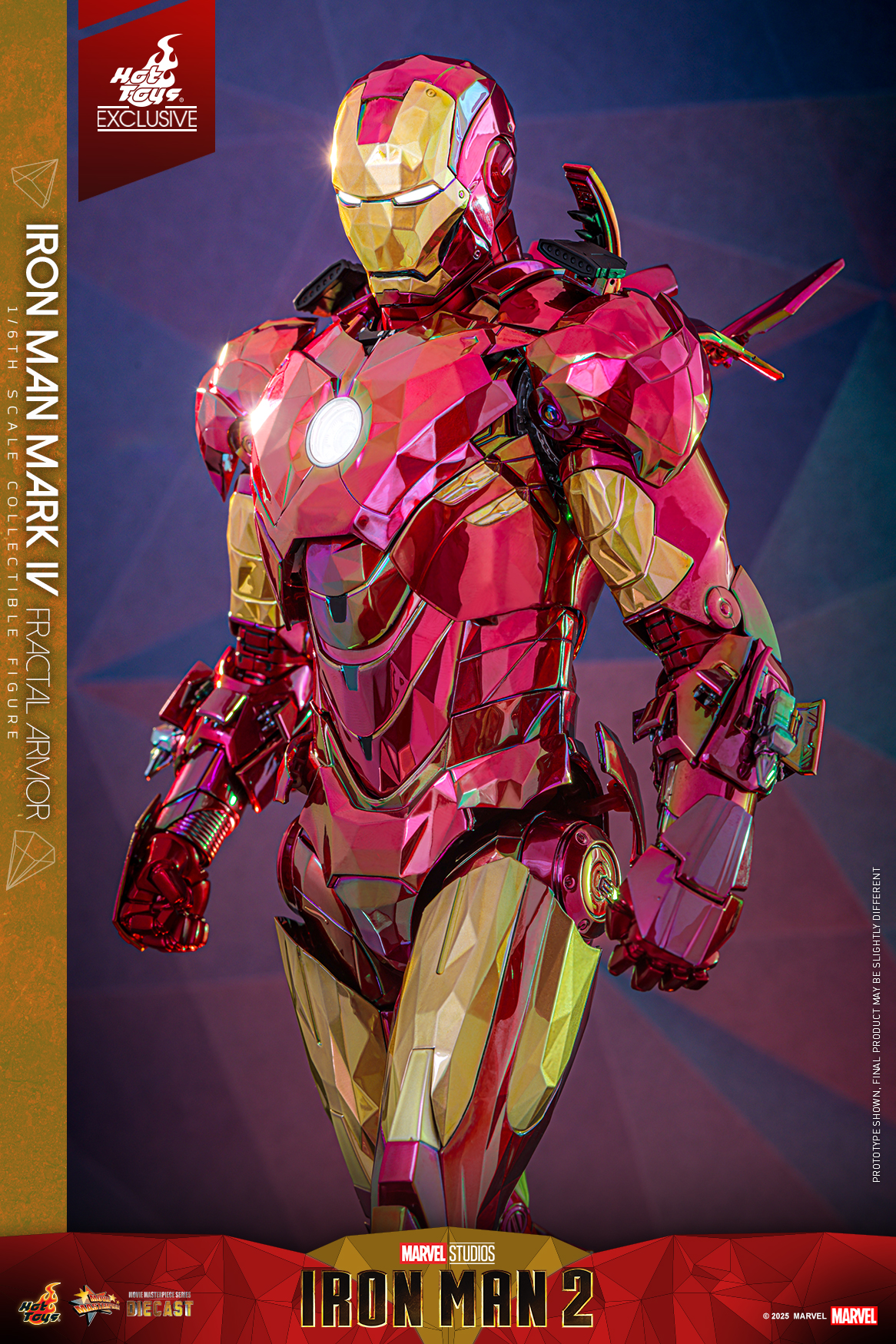 Hot Toys MMS792D70 Iron Man 2 - Iron Man Mark IV (Fractal Armor) [Hot Toys Exclusive]