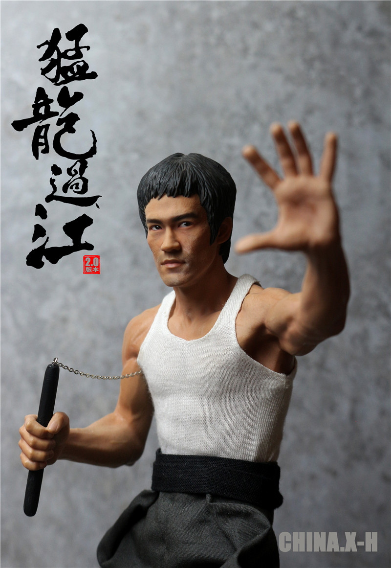 CHINA.X-H CX-H10 1/6 Bruce Lee Series Statue Raptor Crossing the River 2.0 Edition