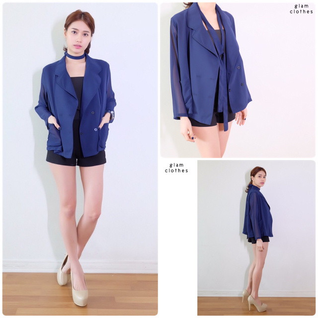 เบลเซอร์สูท ผ้าชีฟองใส่สบายไม่ร้อน