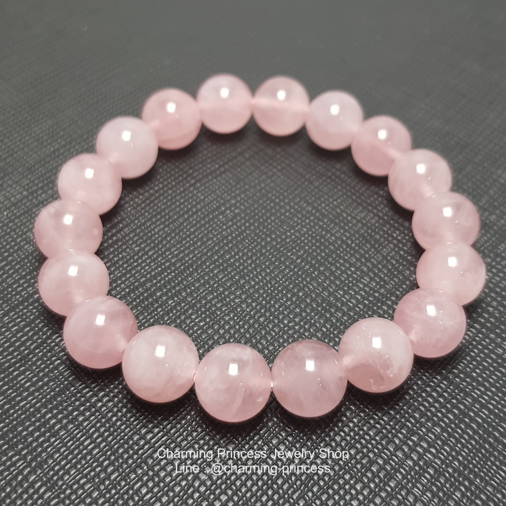 Rose Quartz Madagascar โรสควอตซ์ มาดากัสการ์ 10 มม รักและให้อภัย