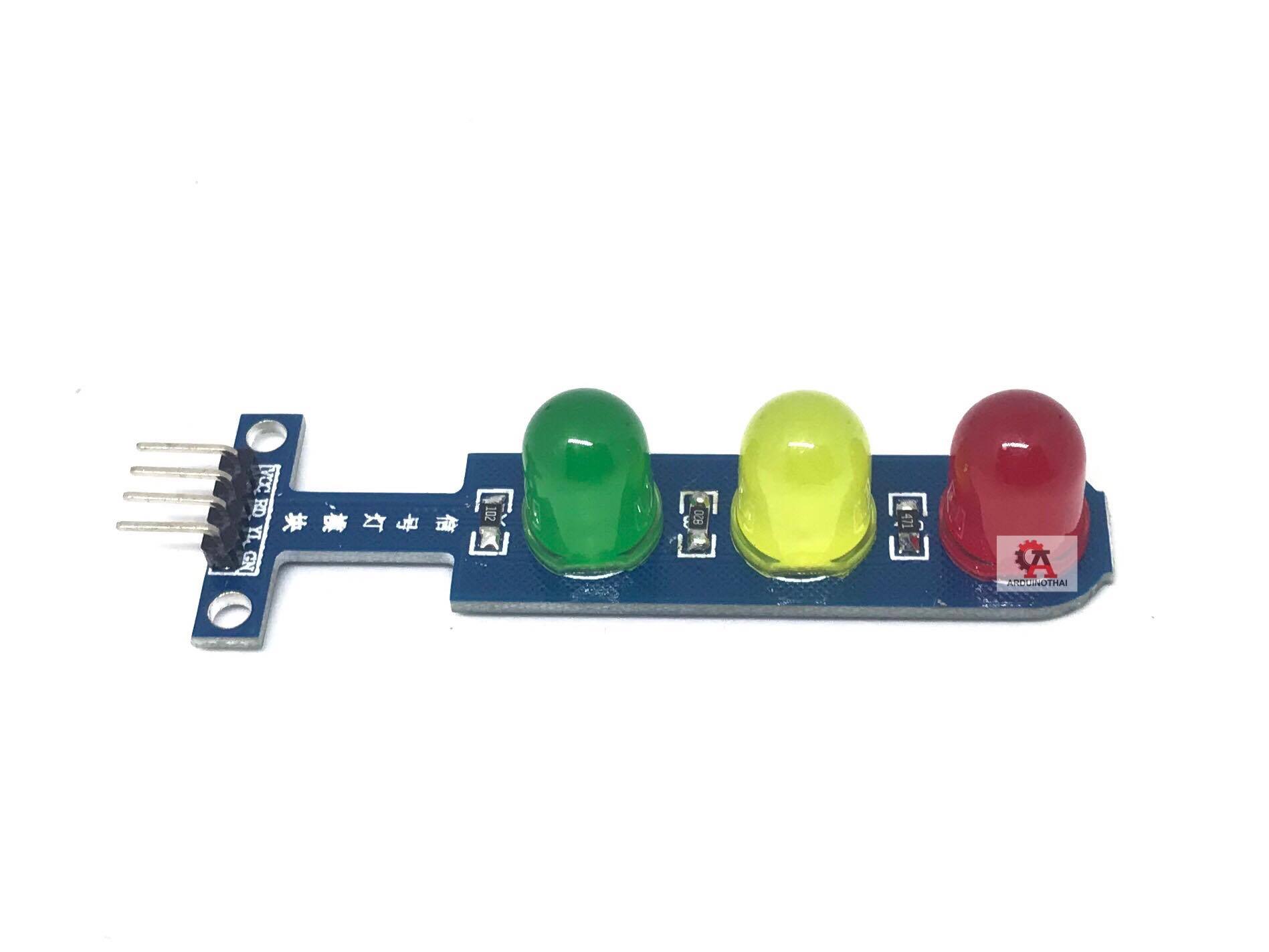โมดูล LED เขียวเหลืองแดง 10 mm (ไฟจราจร)