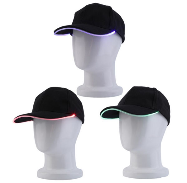 หมวก LED หมวกมีไฟกระพริบเรืองแสง