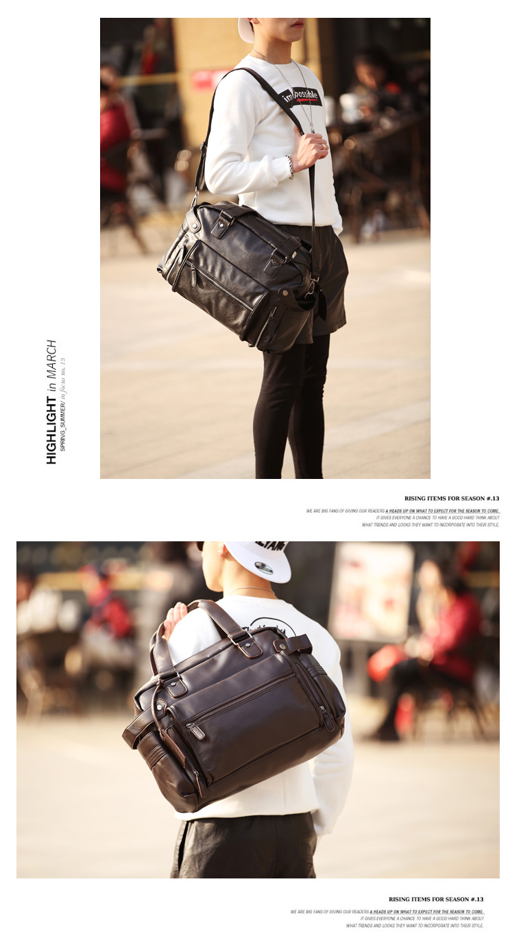 พร้อมส่งกระเป๋าใบใหญ่ ถือและสะพายผู้ชายนักธุรกิจ ใส่คอมพิวเตอร์ 14 นิ้ว แฟขั่นเกาหลี