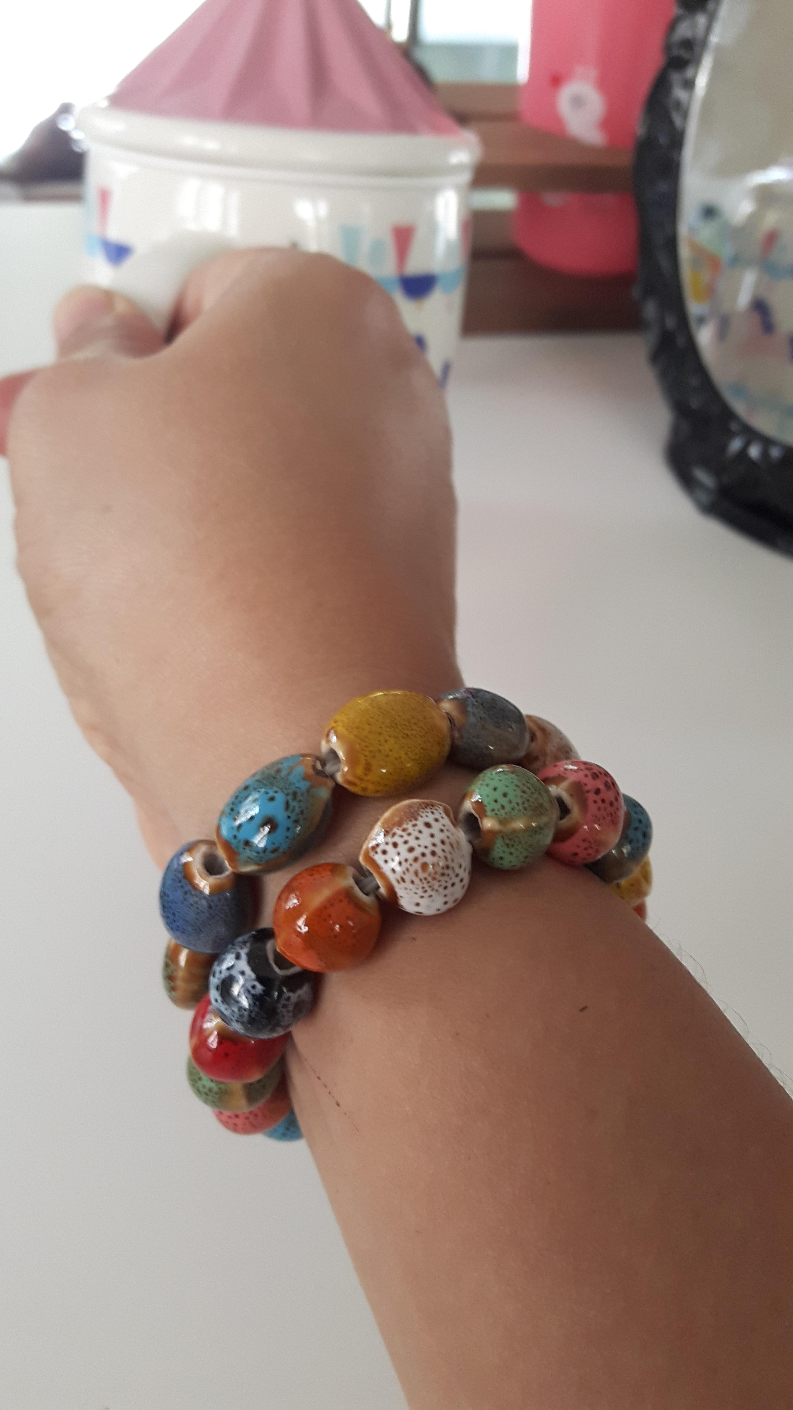 สร้อยข้อมือ Ceramic bead