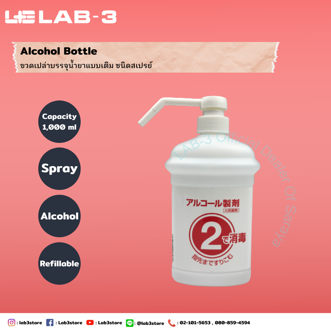 SARAYA ขวดเปล่าสำหรับบรรจุน้ำยา (1)(2) set Bottle for Spray pump 1000 ML.