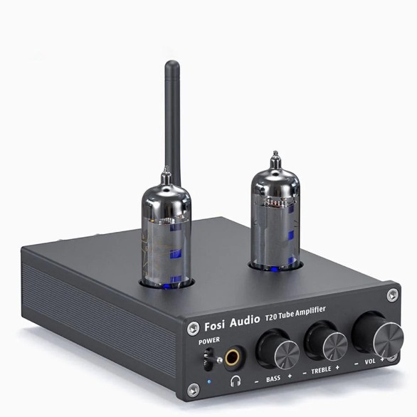 Fosi Audio T20 Bluetooth Tube Amplifier ชิป TPA3116 อัพเกรดหลอดแก้วได้ ประกันศูนย์ไทย