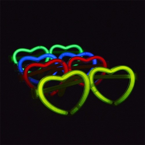 แว่นเรืองแสง หักแล้วเรืองแสง รูปหัวใจ