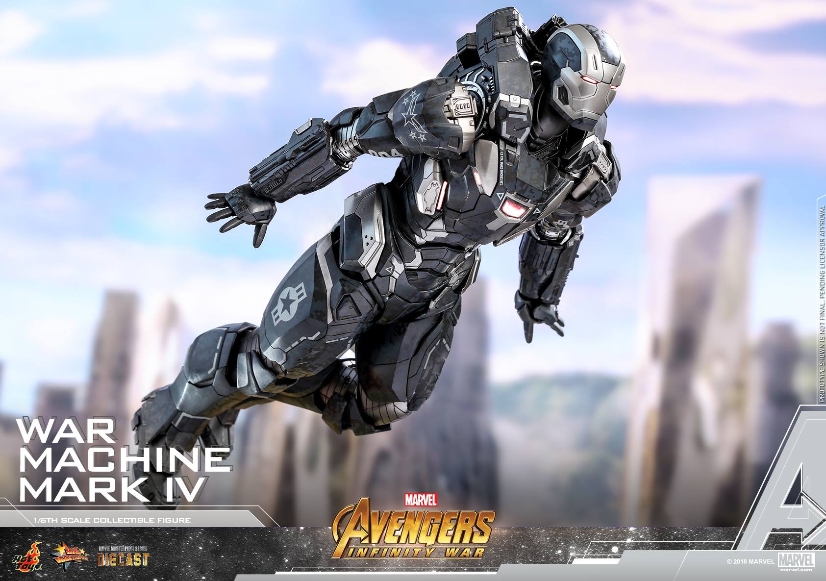 Hot Toys MMS499D26 AVENGERS: INFINITY WAR - WAR MACHINE MARK IV