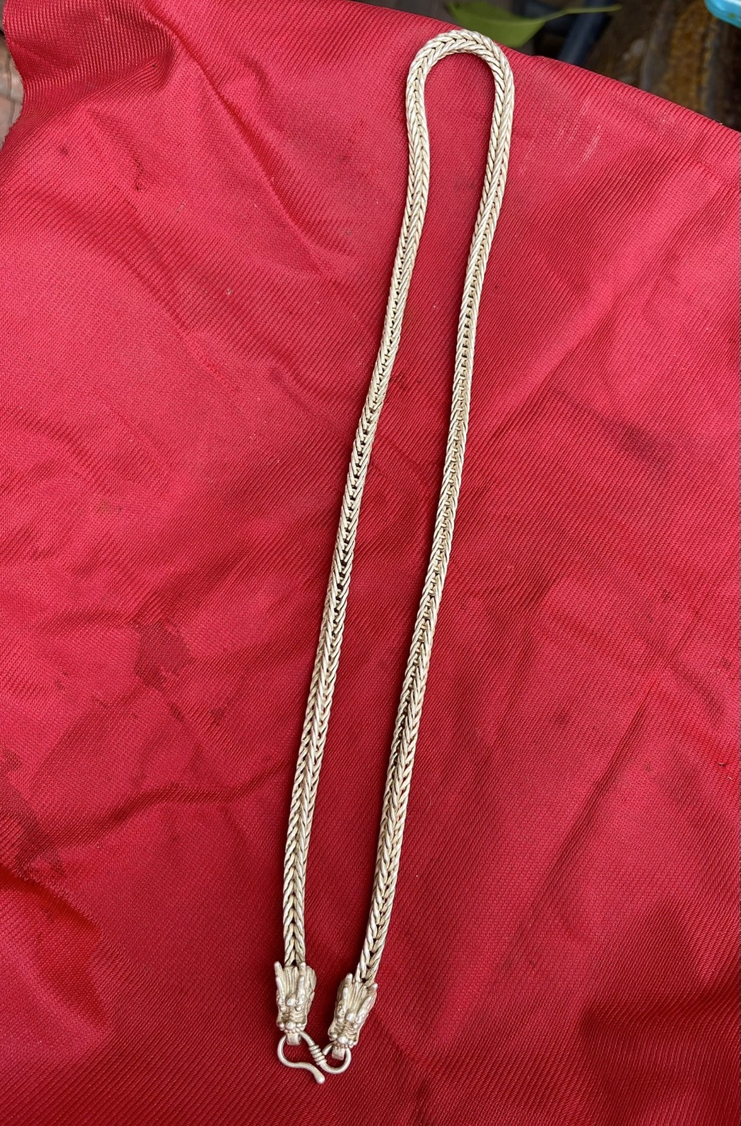 สร้อย สร้อยเงิน สร้อยคอเงิน หัวลายมังกร