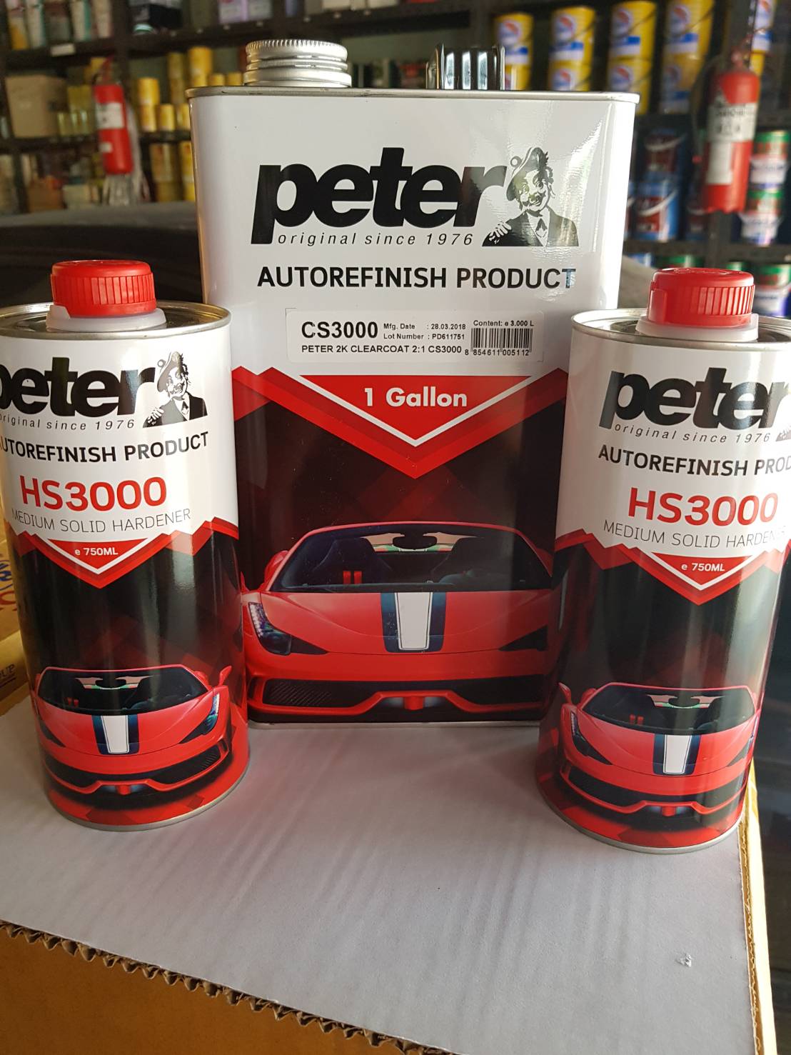 แลคเกอร์เคลือบเงา ตราปีเตอร์ +ฮาร์ด C-3000