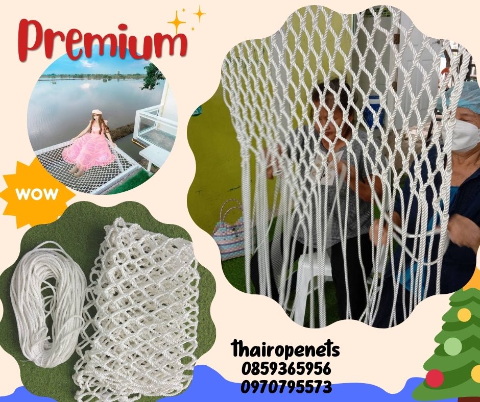รีวิวตาข่ายเปลนอน รุ่นPremium ทนแรงดึงสูงรับน้ำหนักได้เยอะ ใช้งานได้นาน แข็งแรงที่สุด