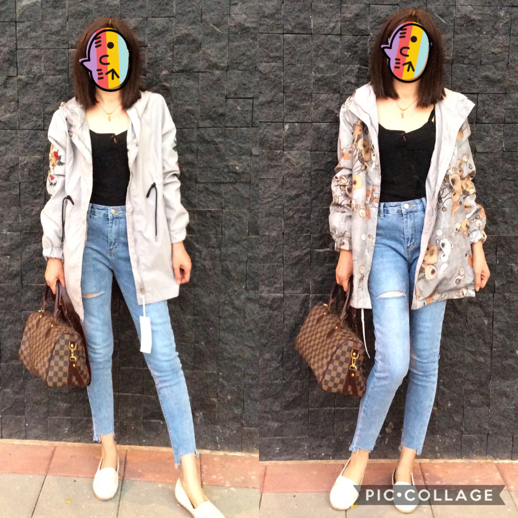 เสื้อคลุม แจ็คเก็ตมีฮู้ด ใส่ได้2หน้า ผ้าดีมากเว่อร์