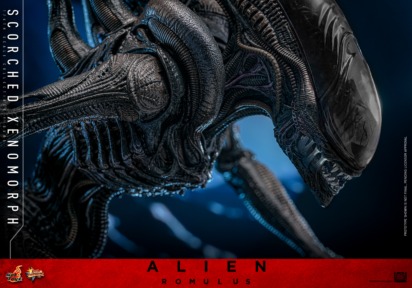 Hot Toys MMS784 Alien: Romulus - Scorched Xenomorph