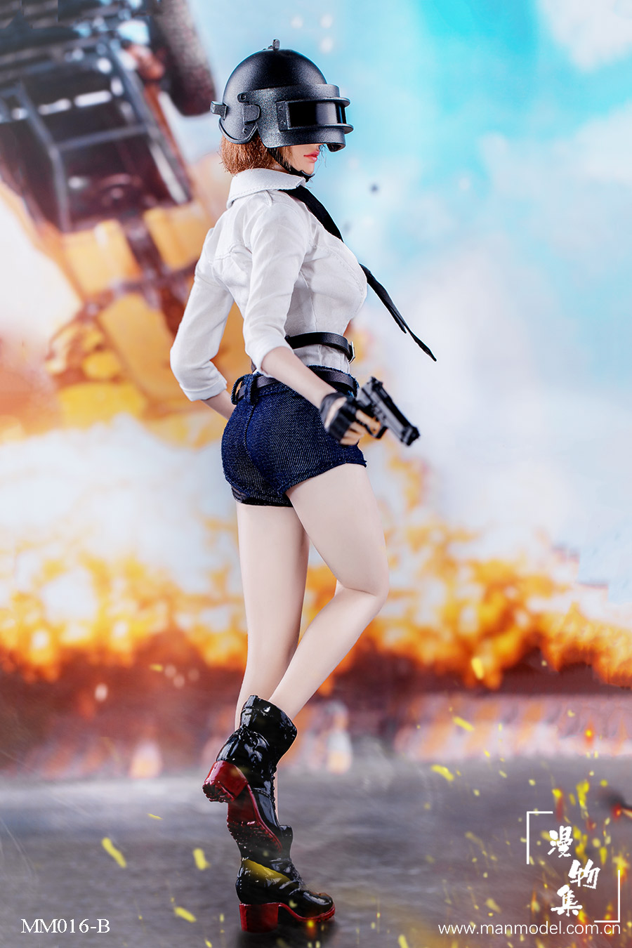Manmodel MM016-A, MM016-C Chicken Dinner Female Combat Suit (Dark Blue)/(Light blue)