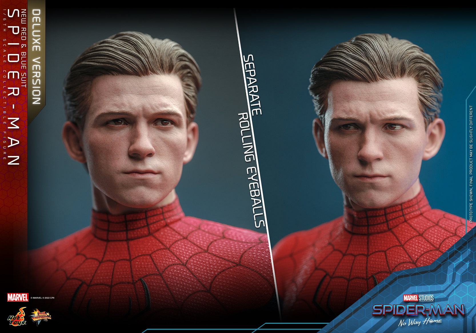 Hot Toys MMS680 1/6 Spider-Man: No Way Home - Spider-Man (New Red and Blue Suit) [Deluxe Version]