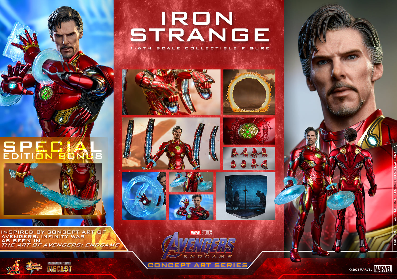 MMS606D41B 1/6 Avengers: Endgame (Concept Art Series) - Iron Strange (Special Edition)
