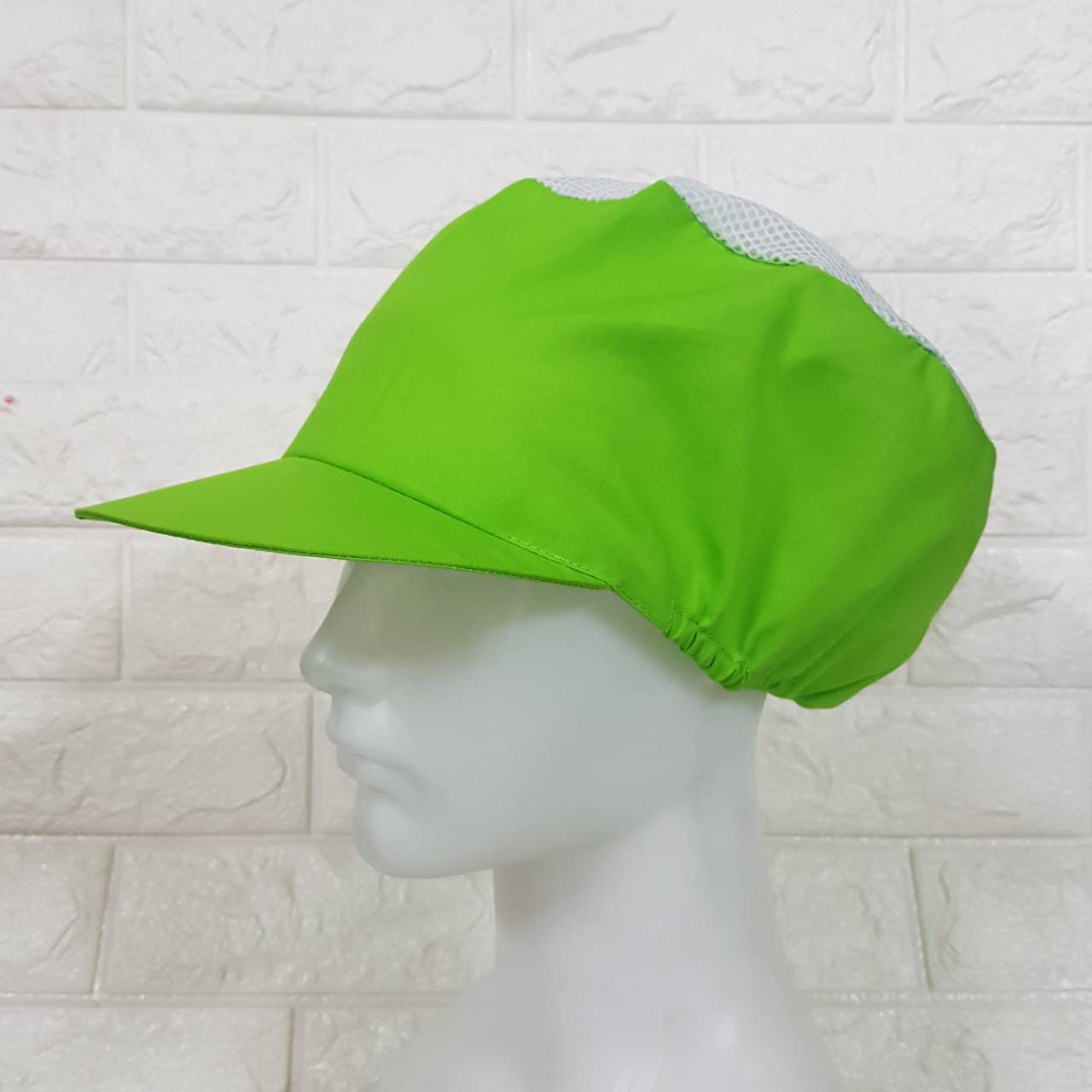 จำนวน 100 ใบ หมวกคลุมผมตาข่ายบน หมวกแม่ครัว หมวกพ่อครัว หมวกทำอาหาร หมวกโรงงาน หมวกพนักงานฝ่ายผลิต หมวกอุตสาหกรรม หมวกคลุมผมชาย-หญิง