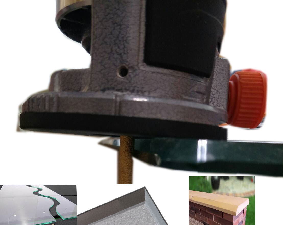 DR09 ชุดดอกทริมเมอ เพชร แกน 6 มิล สำหรับ กัด เซาะร่อง เจียร กระจก กระเบื้อง หินแกรนิต ชุด 2 ดอก