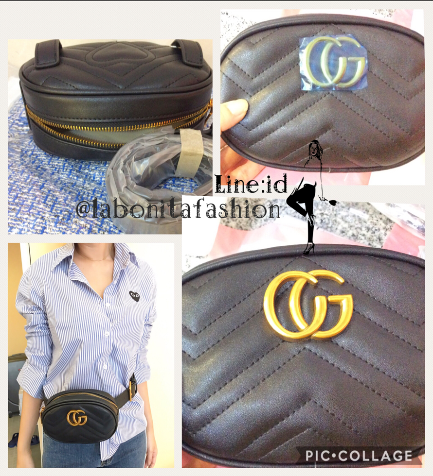 กระเป๋าคาดเอวGucci เป๋า สุดฮิตในเวลานี้ คาดเอวได้ สามรถใส่ไอโฟน 7+ ได้พอดีเดะเลยคะ