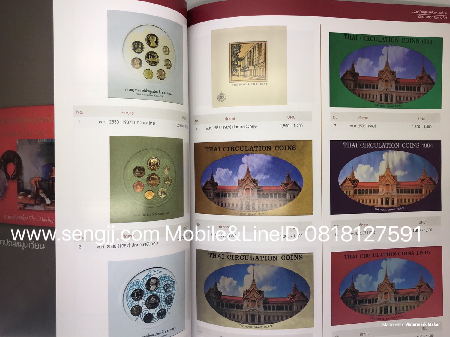 คู่มือเหรียญล่าสุด "เหรียญกษาปณ์ไทย" (+ค่าส่ง EMS 50 บาท)