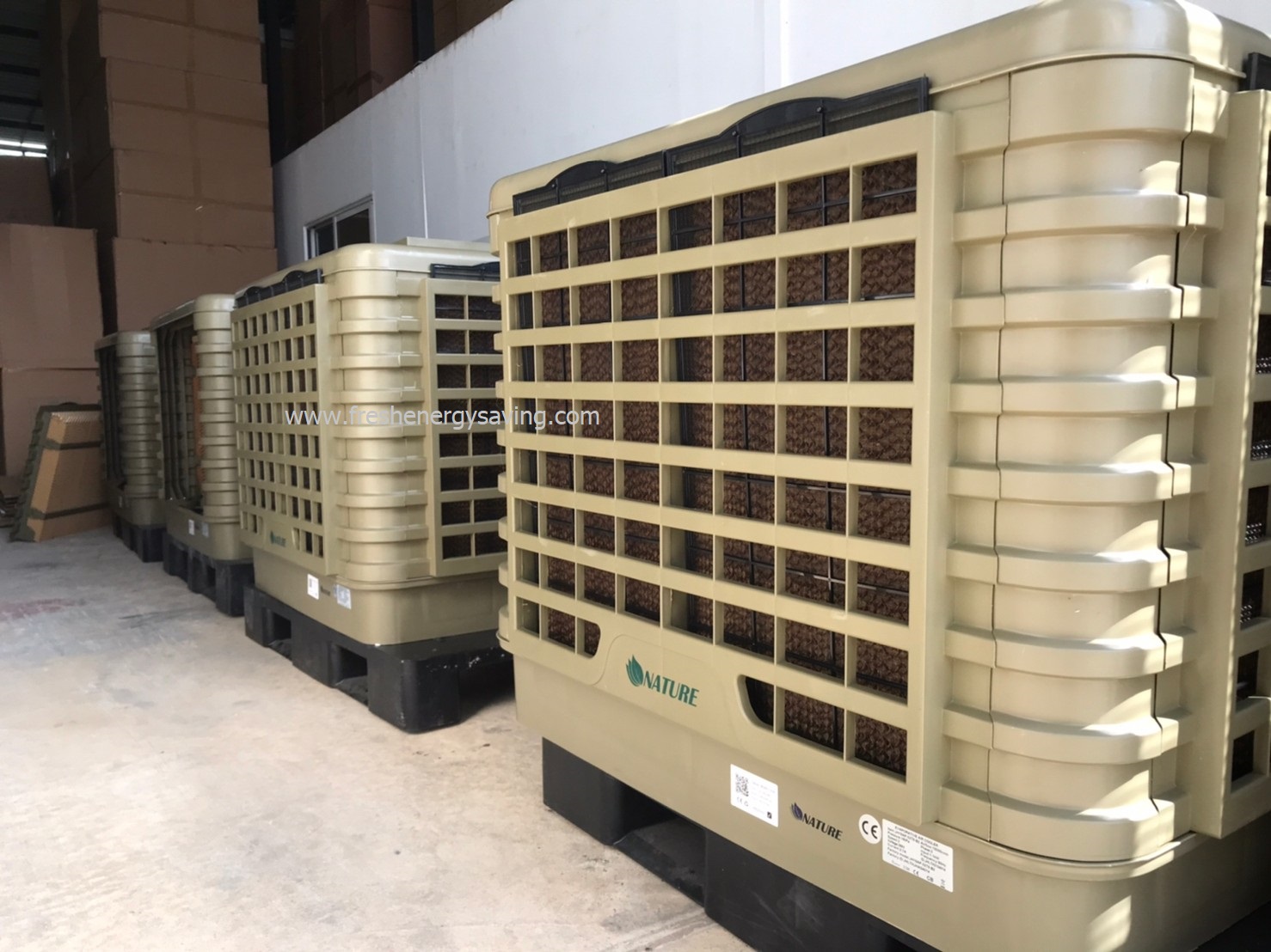 พัดลมไอเย็น, (EVAP) เป่าล่าง, 18AN1-D คุณภาพ เกรด A แรงลม 2 ระดับ