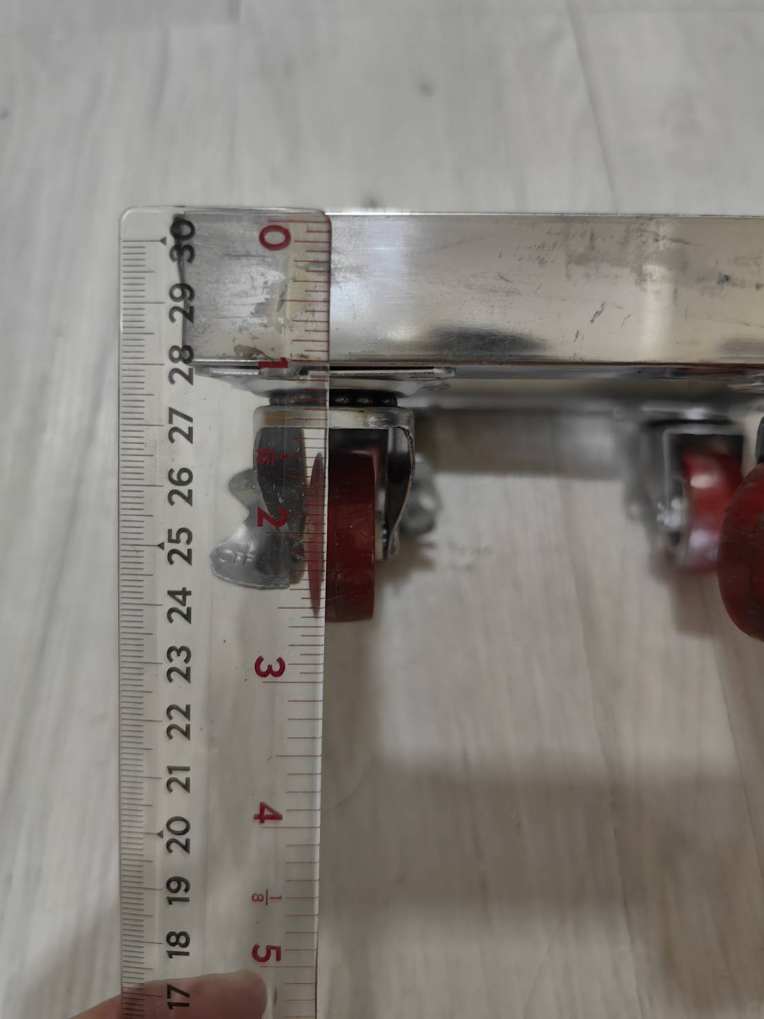 OT239 ฐานรองสเตนเลสมีล้อ 6 นิ้ว ฐานล้อเลื่อนสแตนเลส