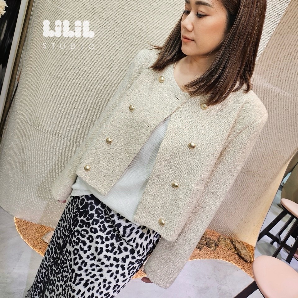 Blazer เบลเซอร์ผ้าลินินสีสวย