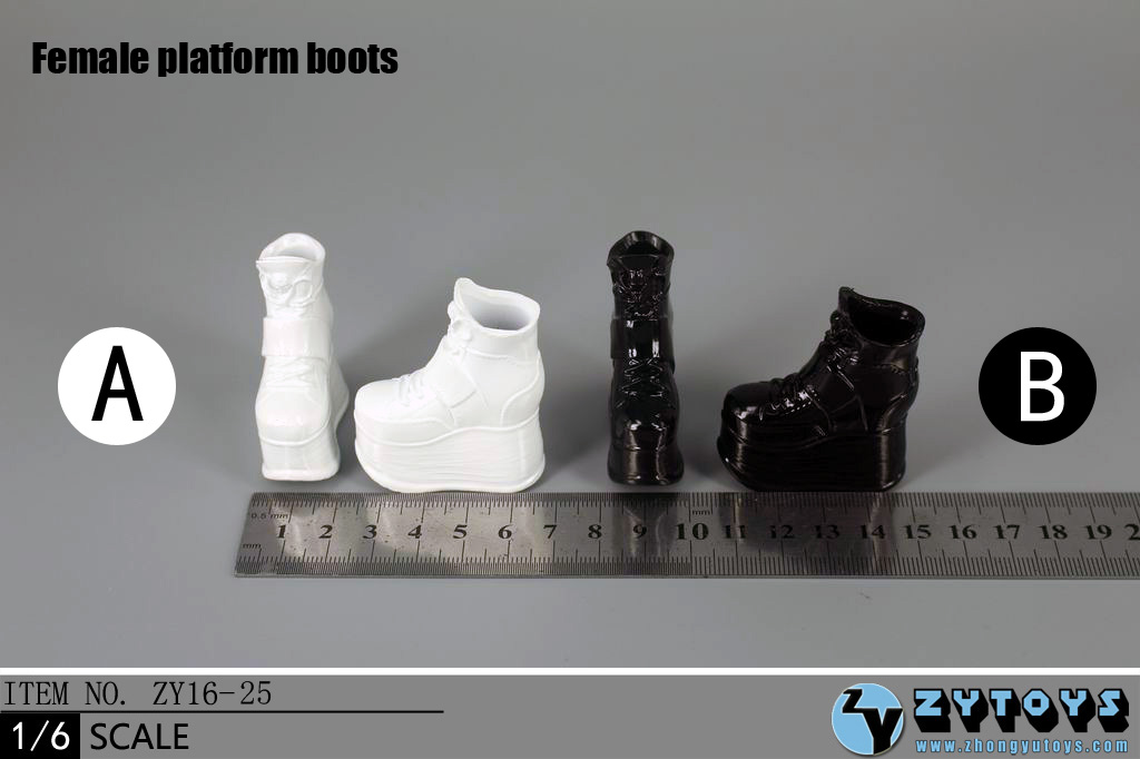 ZY Toys ZY16-23A Men's Leather Boots Black