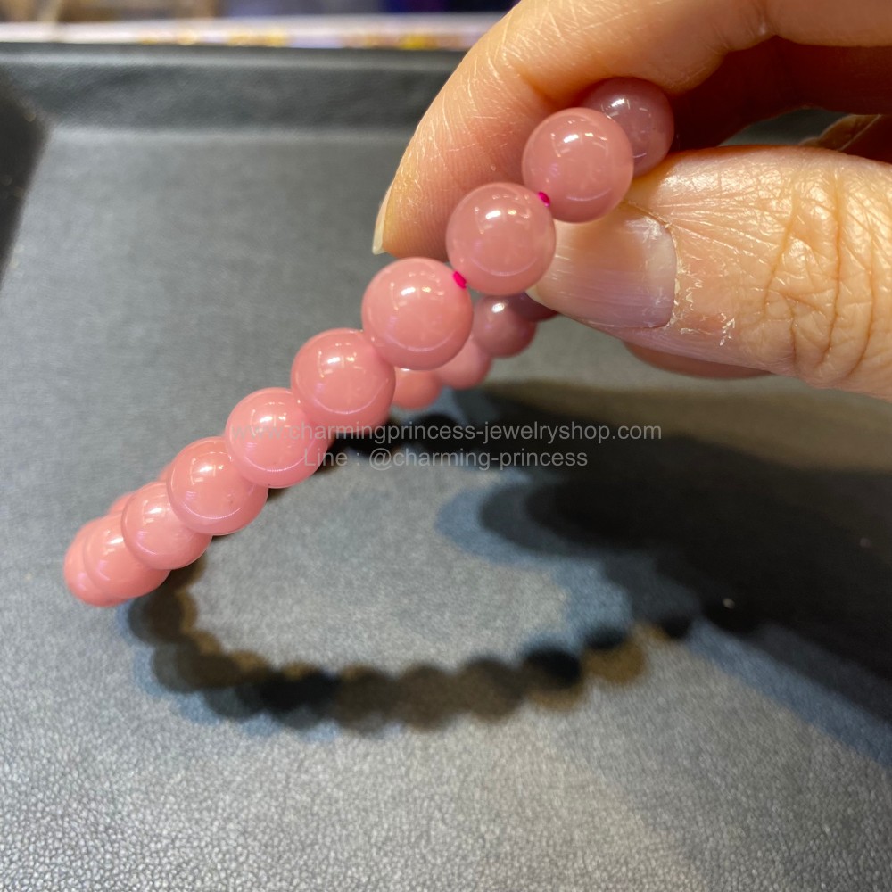 Guava Quartz ควอตซ์สีฝรั่ง 8 มม เปรียบเสมือนเป็นอัญมณีแห่งความรัก