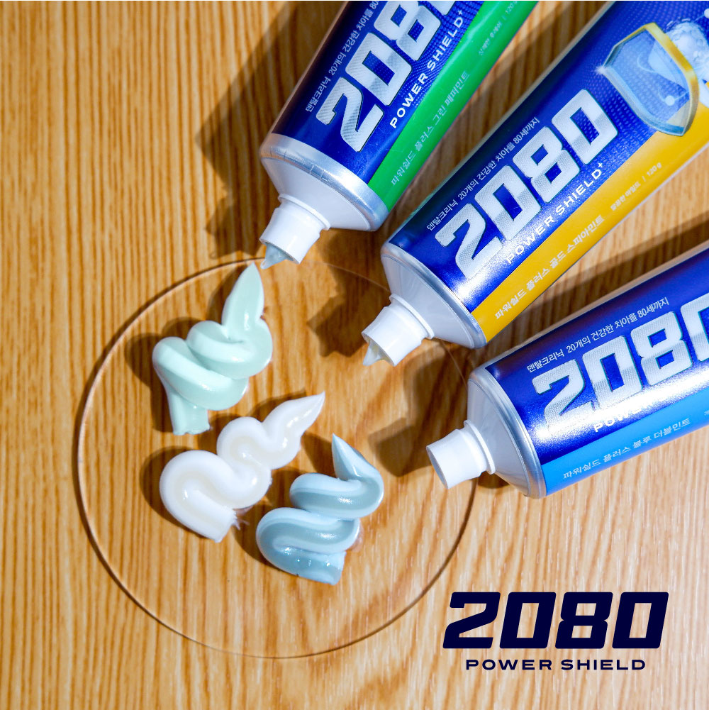2080 POWER SHIELD PLUS TOOTHPASTE 120 g. ( ยาสีฟัน) MADE IN KOREA EXP 2025/08