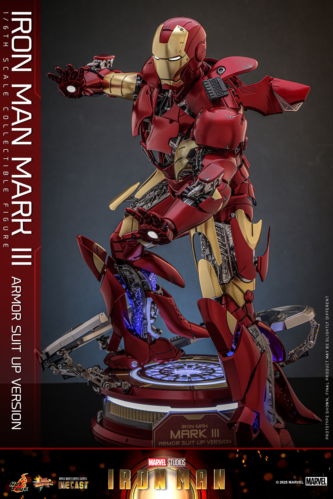 Hot Toys MMS825D72 Iron Man - Iron Man Mark III (Armor Suit Up Version)
