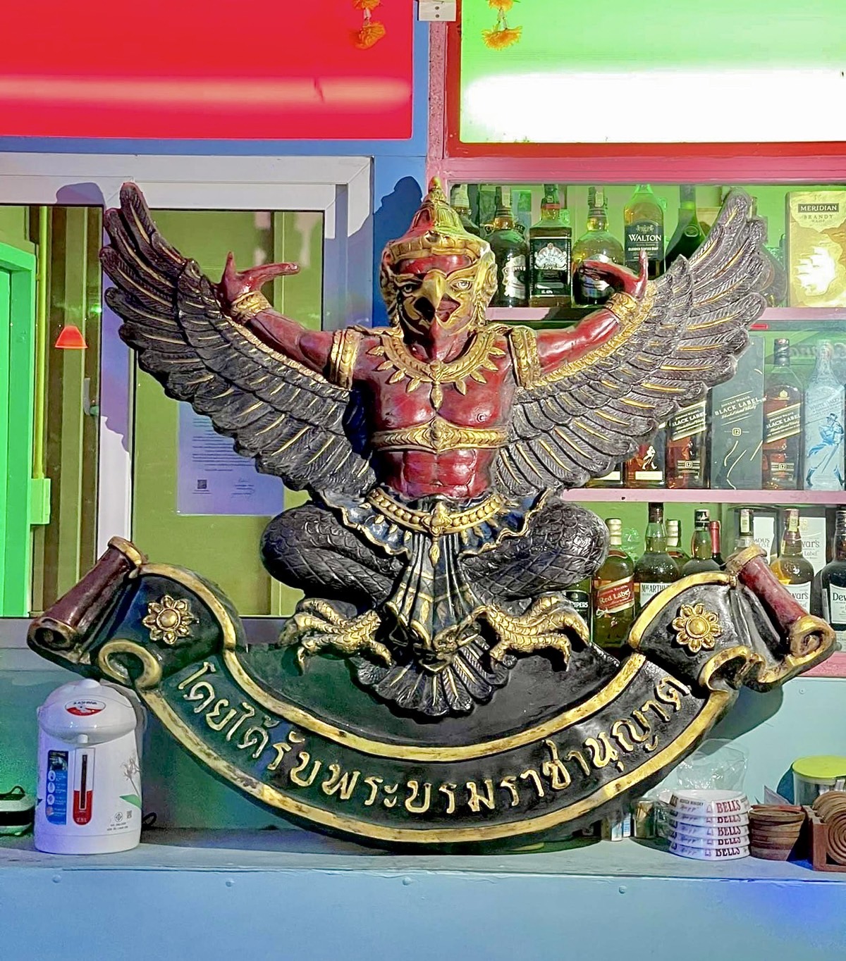 พญาครุฑมหาอำนาจ ครุฑหน้าบริษัท ปีกกว้าง120ซม