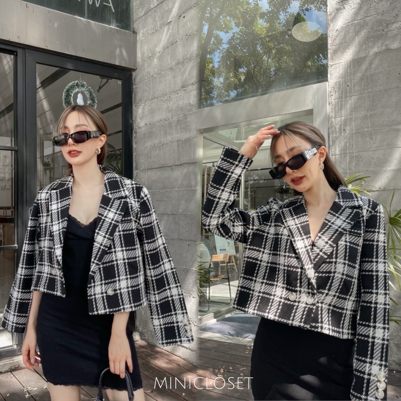 เสื้อคลุมทวิตลายสก๊อต รุ่นไม่มีซับในใส่ชิลล์ไม่ร้อน