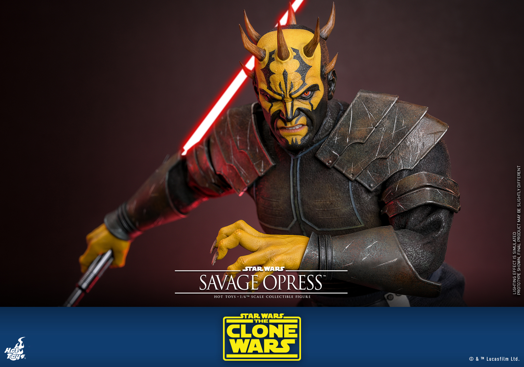 Hot Toys TMS136 Star Wars: The Clone Wars - Savage Opress
