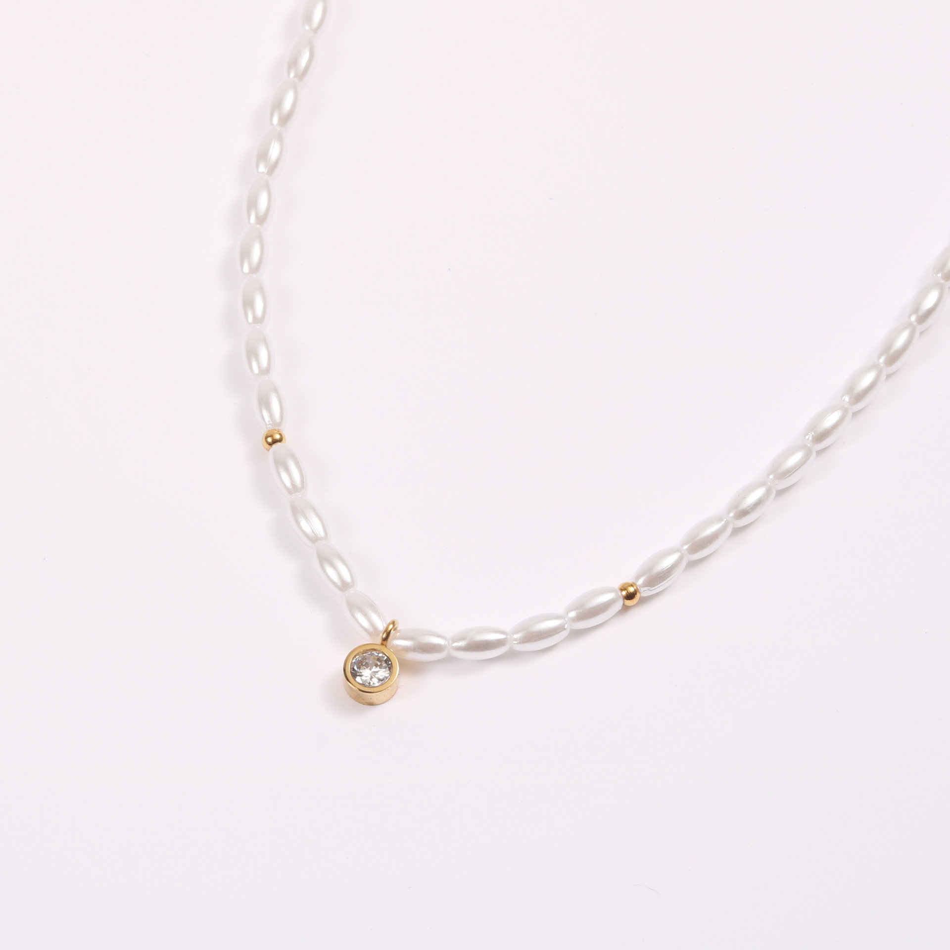 “เช็คสินค้าทัก line ก่อนโอนนะคะ”สร้อยคอสำหรับผิวแพ้ง่าย Pearlu_NT306C