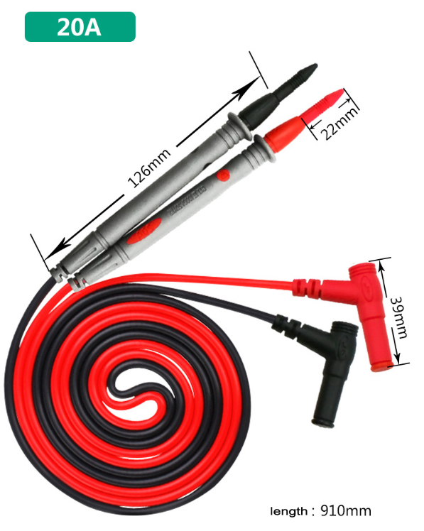 OT16 สายมัลติมิเตอร์ 20A หัวทองไมโคร