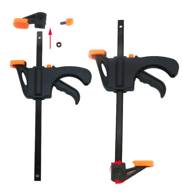 CP05 แคล์มปปลดเร็ว 4 นิ้ว สำหรับบีบไม้ พลาสติก DIY ต่างๆ