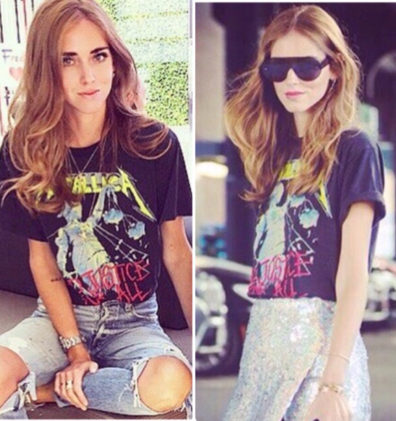 เสื้อยืดวินเทจ ผ้าบาง สกรีนวง ร๊อค METALLICA สกรีน หน้า-หลัง แบบดาราใส่