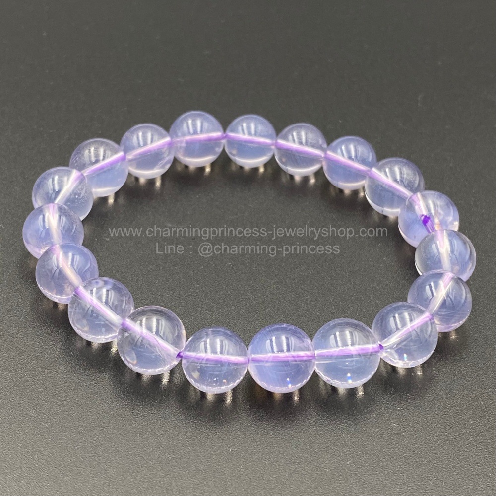 Amethyst Lavender ลาเวนเดอร์ อเมทิสต์ 10 mm AAA++ สวยใสสะอาด มากๆ