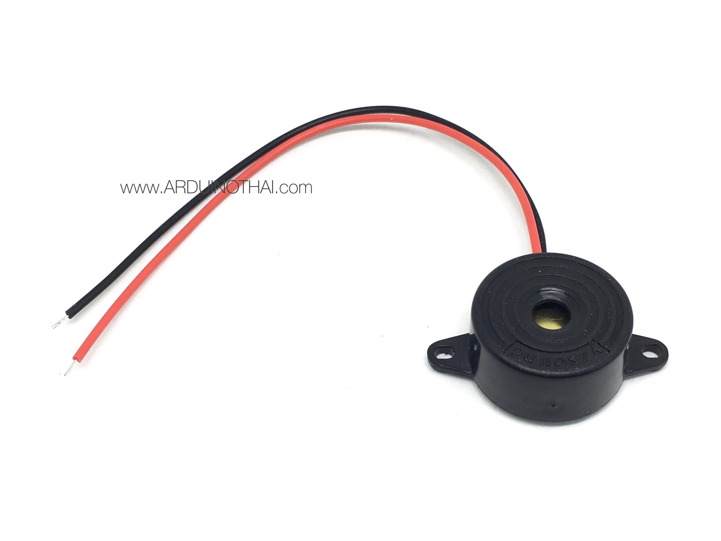 Active Buzzer 3-24V เสียงดัง ปี๊ป ยาวต่อเนื่อง (สีดำ) สต็อกไทยส่งไว